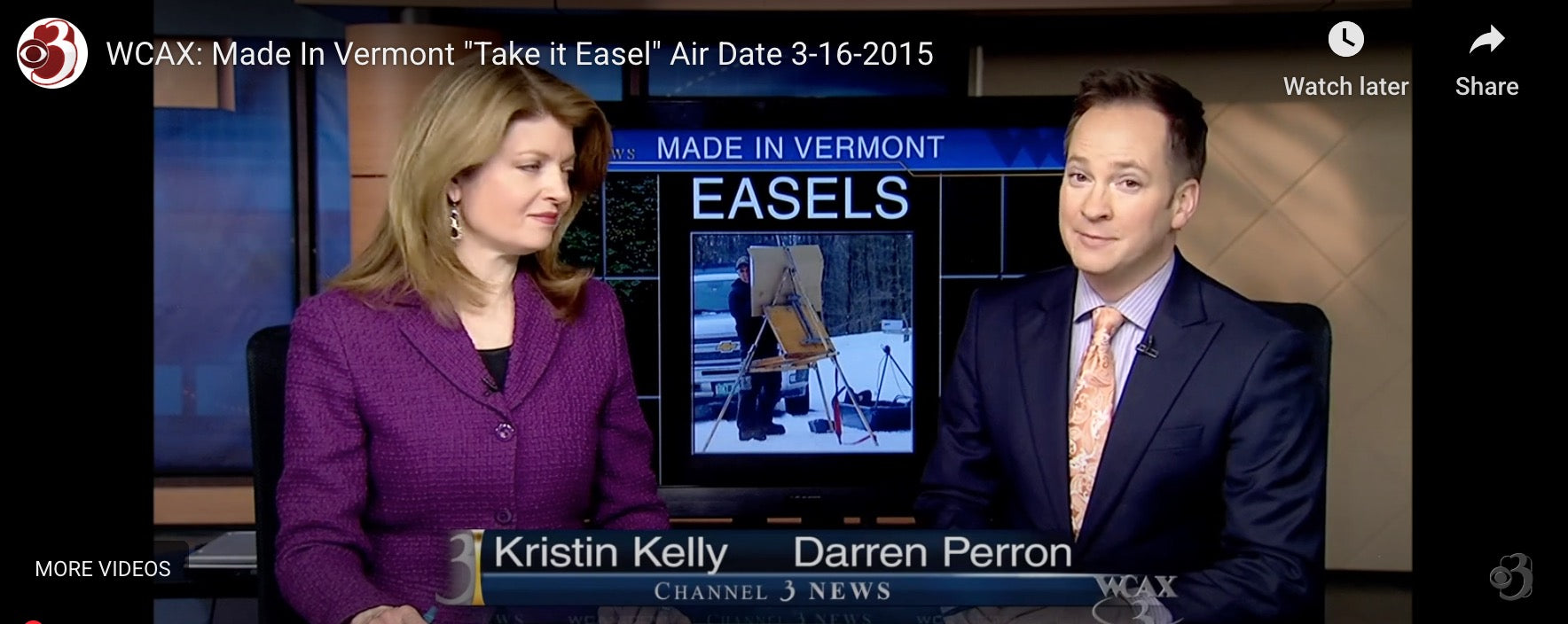 Cover Image for WCAX News Documentary About Nadeau Easel